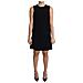 Miniabito A Trapezio In Viscosa Nera Elasticizzata - It40-s - Foto miniatura 1