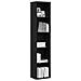 Libreria Rovere Nero 40x30x189 cm in Legno Multistrato - Foto miniatura 5