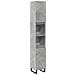 Armadietto Bagno Grigio Cemento 30x30x190 Cm Legno Multistrato - Foto miniatura 2
