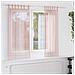 Tende In Voile Con Passanti 2 Pz Rosa Chiaro 140x140 Cm - Foto miniatura 5