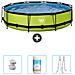 Piscina Fuori Terra - In Giro - 360x360x76 Cm - Groen - Include Accessori Coordinati Cb96 - Foto miniatura 1