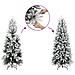 Albero di Natale Artificiale con 150 LED e Neve Fioccata 120 cm - Foto miniatura 5
