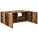 Cabinet TV  con luci LED Legno Vecchio 80x35x31 cm - Foto miniatura 2
