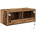 Cabinet TV  con luci LED Legno Vecchio 80x35x31 cm - Foto miniatura 4