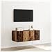 Cabinet TV  con luci LED Legno Vecchio 80x35x31 cm - Foto miniatura 5