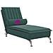 Chaise Longue Massaggi con Capezzale Verde Scuro in Velluto - Foto miniatura 7