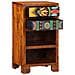 Supporto per telefono Marrone miele 40x35x75 cm Legno massello di Acacia - Foto miniatura 4