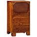 Supporto per telefono Marrone miele 40x35x75 cm Legno massello di Acacia - Foto miniatura 7