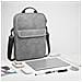 Borsa Per Laptop Da Lavoro Con Maniglia - Custodia Impermeabile E Antiurto Per Tablet Darkgrey 13 Pollici - Foto miniatura 3