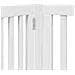 Cancello Cani Porta Pieghevole Bianco 8 Pannelli 640 cm Pioppo - Foto miniatura 8