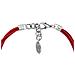 Girocollo In Argento Placcato Rosso, 3 Maglie Rosse, 40 Cm - Foto miniatura 4