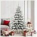 Albero di Natale Artificiale con Rami Pieghevoli Bianco 180 cm - Foto miniatura 2
