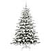 Albero di Natale Artificiale con Rami Pieghevoli Bianco 180 cm - Foto miniatura 3
