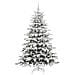 Albero di Natale Artificiale con Rami Pieghevoli Bianco 180 cm - Foto miniatura 4