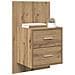 Mobiletto da comodino a parete 2 pcs Rovere artigianale - Foto miniatura 3
