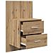 Mobiletto da comodino a parete 2 pcs Rovere artigianale - Foto miniatura 5