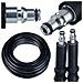 Tubo Alta Pressione 10m Quick Connect - Compatibile Con Idropulitrici Ar Blue Clean, Michelin, Black Decker | 200 Bar, 60°c, Nylon, Pvc - Foto miniatura 1
