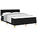 Letto a molle con materasso Nero 200 x 160 cm Poliestere - Foto miniatura 1