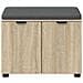 Panca per ingresso con cuscino Rovere Sonoma 60 x 38 x 46 cm - Foto miniatura 6