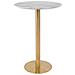 Tavolo Bar Bolzano-oro-metallo-70x70x105 Cm - Foto miniatura 1