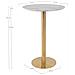 Tavolo Bar Bolzano-oro-metallo-70x70x105 Cm - Foto miniatura 6