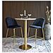 Tavolo Bar Bolzano-oro-metallo-70x70x105 Cm - Foto miniatura 8