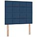 Letto con contenitore e materasso Blu 120 x 190 cm Tessuto - Foto miniatura 9