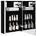 Mobiletto per specchio da bagno Rovere Nero 33 x 11,5 x 50 cm - Foto miniatura 3