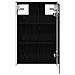 Mobiletto per specchio da bagno Rovere Nero 33 x 11,5 x 50 cm - Foto miniatura 7