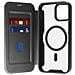 Custodia In Pelle Con Flap E Scomparto Per Carte Iphone 16 - Nera - Foto miniatura 1
