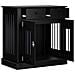 Mobile da cassa per cani Rovere Nero 80 x 47,5 x 80 cm - Foto miniatura 3
