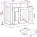Mobile da cassa per cani Rovere Nero 80 x 47,5 x 80 cm - Foto miniatura 8