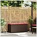 Panca da Giardino con Cuscino Marrone 110x40x44cm in Polyrattan - Foto miniatura 2