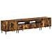 Mobile TV LED a 5 pezzi Rovere Fumo Legno ingegnerizzato - Foto miniatura 1