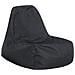 Poltrona Sacco In Poliestere Nera Siesta - Foto miniatura 17