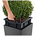 Fioriera Cubico Alto 40 ALL-IN-ONE Carbone 18233 - Foto miniatura 2