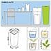 Fioriera Cubico Alto 40 ALL-IN-ONE Carbone 18233 - Foto miniatura 7