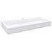 Lavandino 100x46x11 Cm Blocco In Marmo / minerale Bianco - Foto miniatura 2