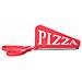 Forbici Per Pizza Con Paletta Per Servire Rosso - Foto miniatura 6