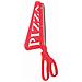 Forbici Per Pizza Con Paletta Per Servire Rosso - Foto miniatura 5