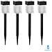 Luce Led Solare Da Giardino 6500k Lampioncino Picchetto Paletto 4 Pezzi - Foto miniatura 1