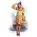 Indiana Squaw Costume Donna Per Adulti, Beige, M, 83813 - Foto miniatura 3