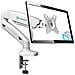 Supporto Monitor Da Scrivania Staffa Monitor Per Schermi 13-27 Pollici Lcd Led - 6.5 Kg Max. Vesa 75x75-100x100mm (g80-wht)  - Foto miniatura 1