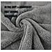Microfibra Auto Essiccazione Asciugamani Assorbente Grande Accordo Dellautore Panni Peluche Spessa Auto Lavaggio Asciugamani Manutenzione Auto Asciugamani 380gsm 40cm X 60cm 3 Pack Grey - Foto miniatura 4