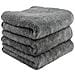 Microfibra Auto Essiccazione Asciugamani Assorbente Grande Accordo Dellautore Panni Peluche Spessa Auto Lavaggio Asciugamani Manutenzione Auto Asciugamani 380gsm 40cm X 60cm 3 Pack Grey - Foto miniatura 1