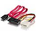 SATA power supply cable, Maschio / femmina, 0,65m, Rosso - Foto miniatura 2