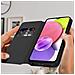 Custodia Samsung Galaxy A03s Portafoglio Funzione Supporto Video Grigia - Foto miniatura 3