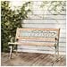 Panchina da Giardino 122 cm in Legno Massello di Abete - Foto miniatura 1
