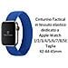 Cinturino M 775s Originale Braided String Per Apple Watch 1-2-3-4-5-6-7-se 42 44 45mm Blu - Foto miniatura 2
