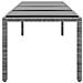 Tavolo Giardino Grigio 250x100x75cm Vetro Temperato Polyrattan - Foto miniatura 1